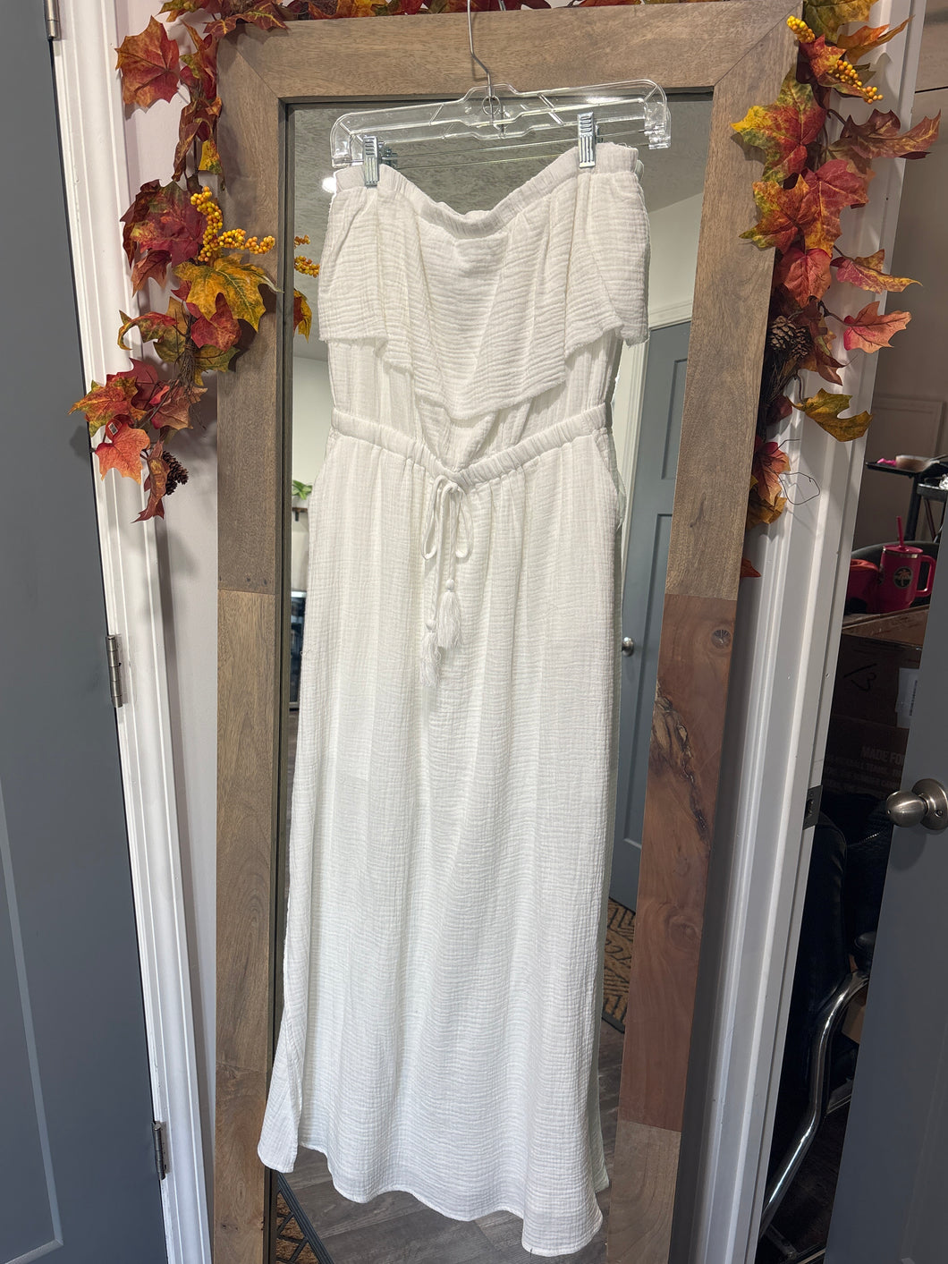 White Linen Dress