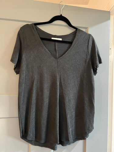 Grey V Neck