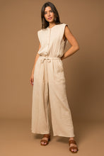 Load image into Gallery viewer, SLEEVELESS BUTTON DOWN JUMPSUIT