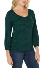 Load image into Gallery viewer, Twist Back Knit Top-Green